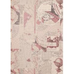 Grafisch behang Atlas SIG-586-4 vliesbehang glad in maritiem
