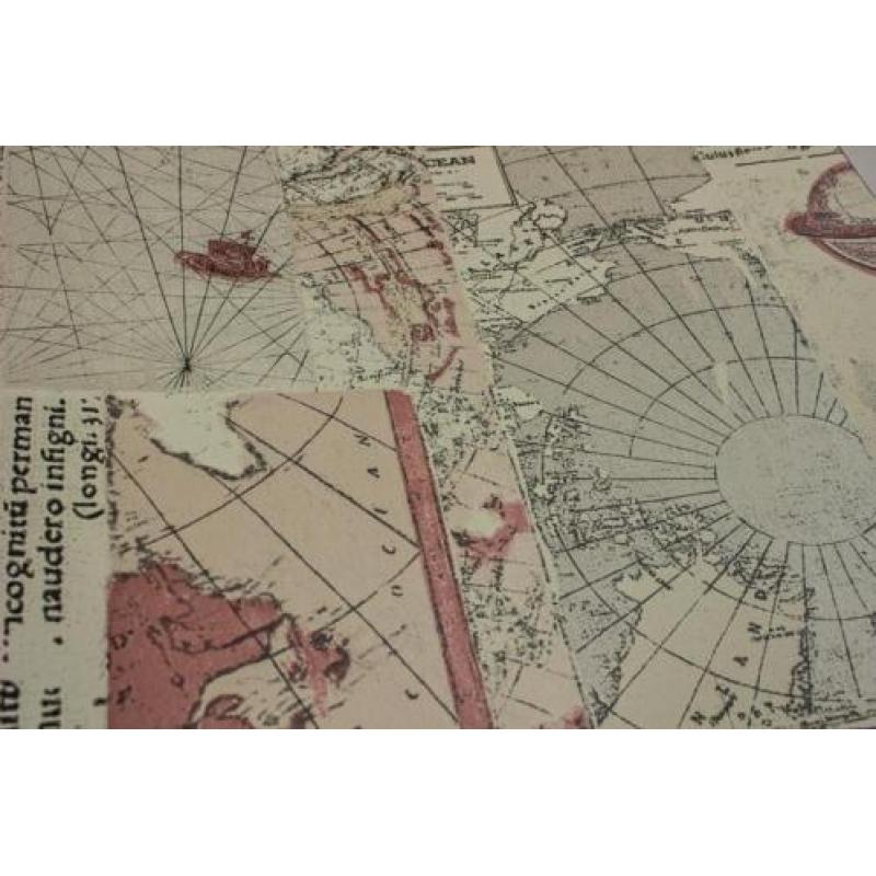 Grafisch behang Atlas SIG-586-4 vliesbehang glad in maritiem