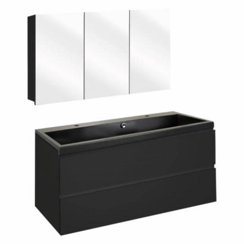 Badmeubelset Differnz The Collection 100x43x61 cm Zwart/Z...