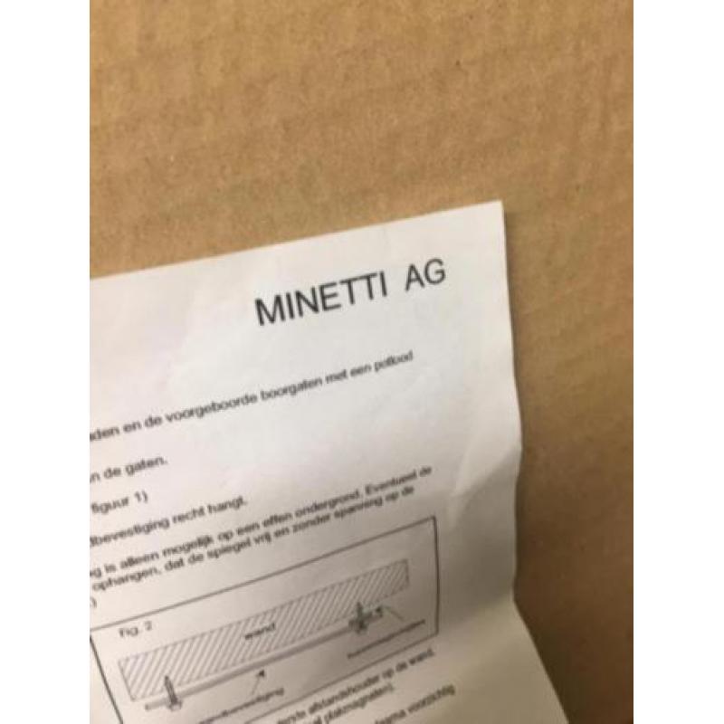 Spiegel met verlichting voor badkamer Minetti AG Nieuw
