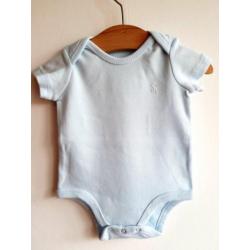 Nieuwe lichtblauwe Ralph Lauren romper maat 50-56