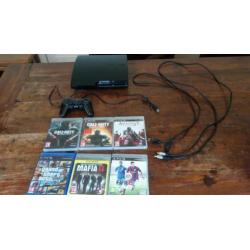 ps3 console met 6 spellen