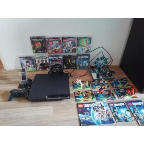 Goed werkende playstation 3 met 1 controller met 9 spellen.