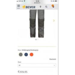 Fjallraven Bergtagen broek dames mt40, nieuw €359,- nu 240!