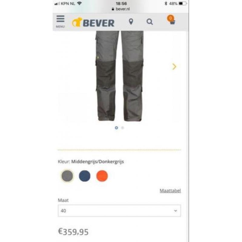 Fjallraven Bergtagen broek dames mt40, nieuw €359,- nu 240!