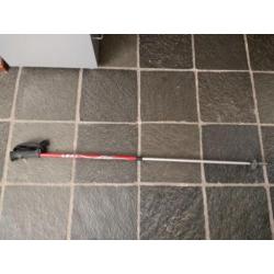 Leki Kinder wandelstokken rood. Uitschuifbaar tot 1,10m.
