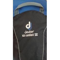 Blauwe Deuter kid comfort III draagrugzak