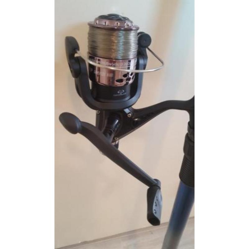 nieuw TRABUCCO SEA BASS telescoop hengel3,50m 80/120g+molen