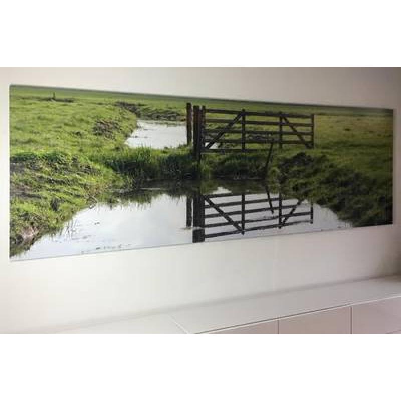 Foto verlijmd achter acrylaat 70x160 cm